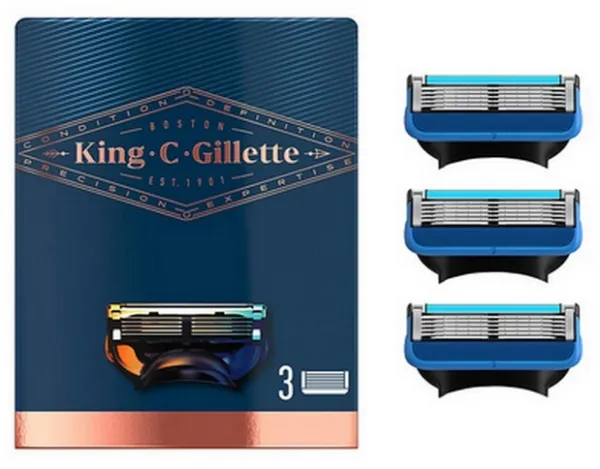 Gillette - King C. Rakblad - 3 st