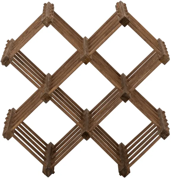 BLOOMINGVILLE Lucas vinställ, med 5 fack - naturlig bambu